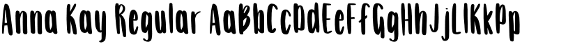 Anna Kay Regular font