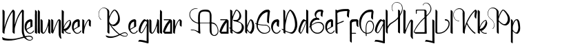 Mellunker Regular font