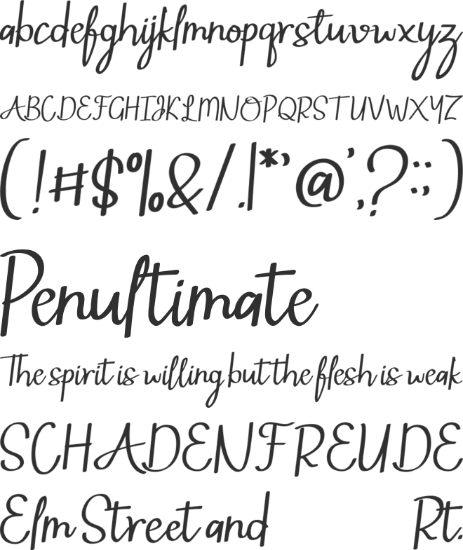 Mintlic font preview