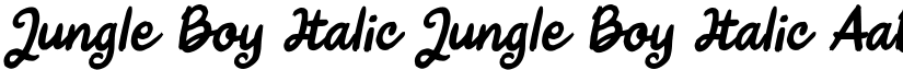 Jungle Boy Italic Jungle Boy Italic font