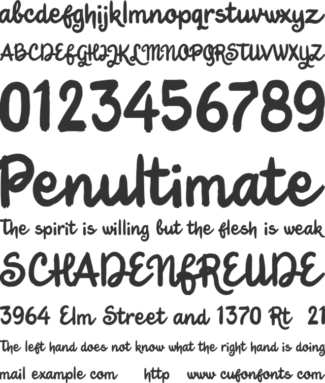 Jungle Boy font preview