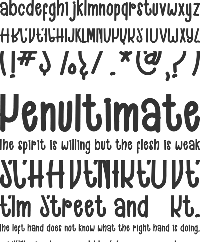 Black Cat font preview
