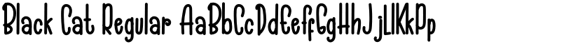 Black Cat Regular font