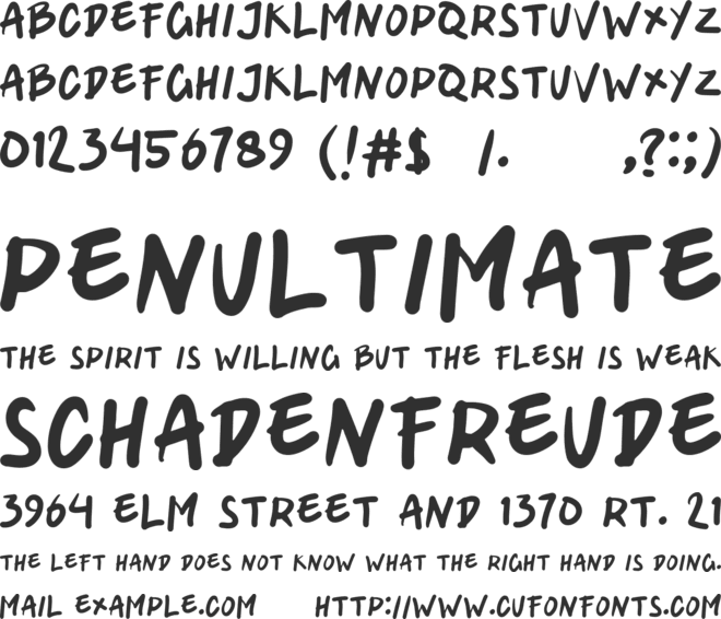 mie aceh font preview