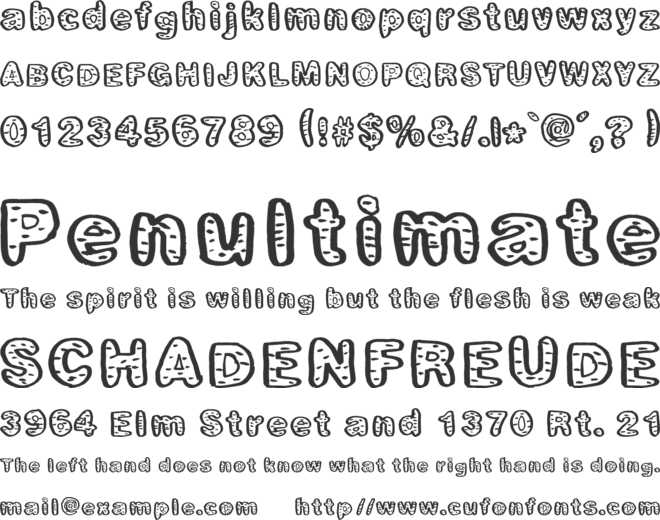FreshBagel font preview