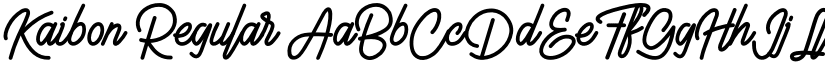 Kaibon Regular font