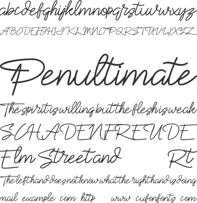 Sekaran font preview