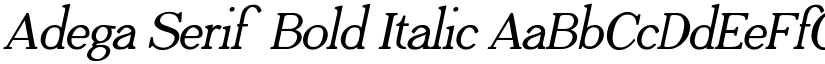Adega Serif Bold Italic font