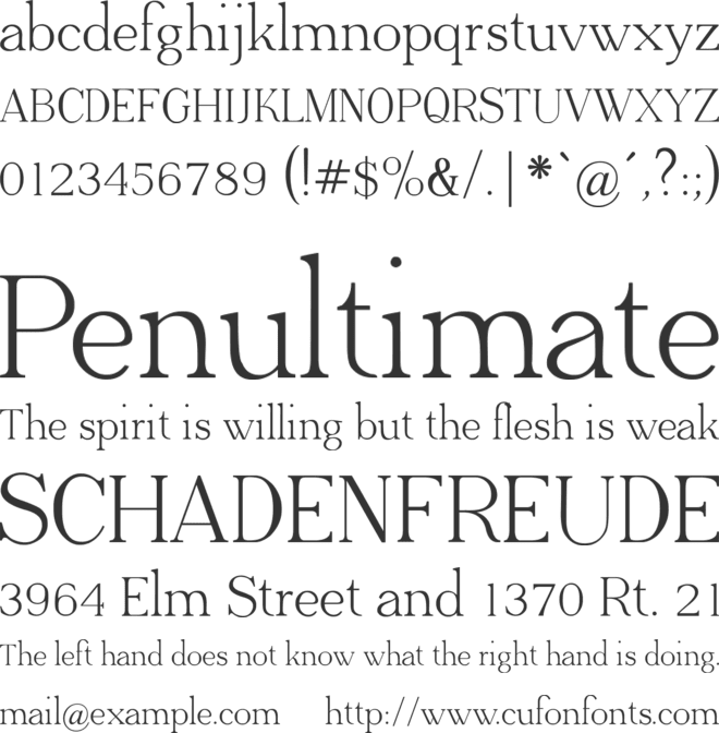 Adega Serif font preview