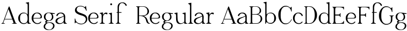 Adega Serif Regular font