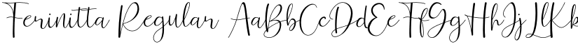 Ferinitta Regular font
