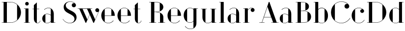 Dita Sweet Regular font