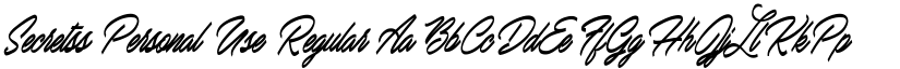 Secretss Personal Use font download
