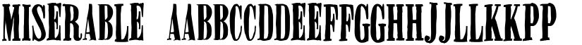 Miserable font download