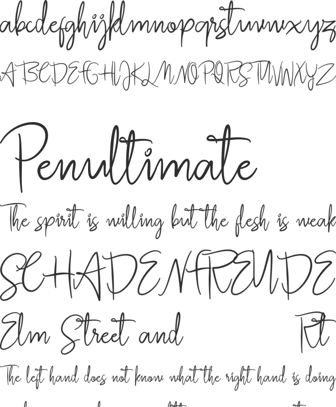 Jullia Script Personal Use Only font preview
