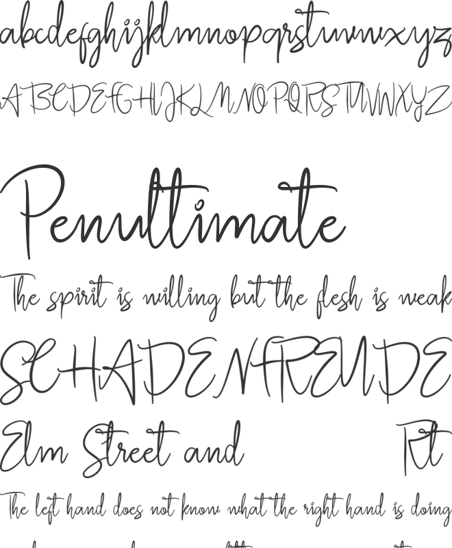Jullia Script Personal Use Only font preview