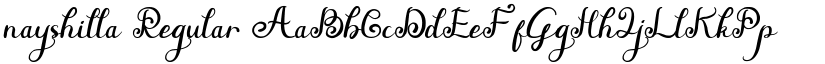 nayshilla Regular font