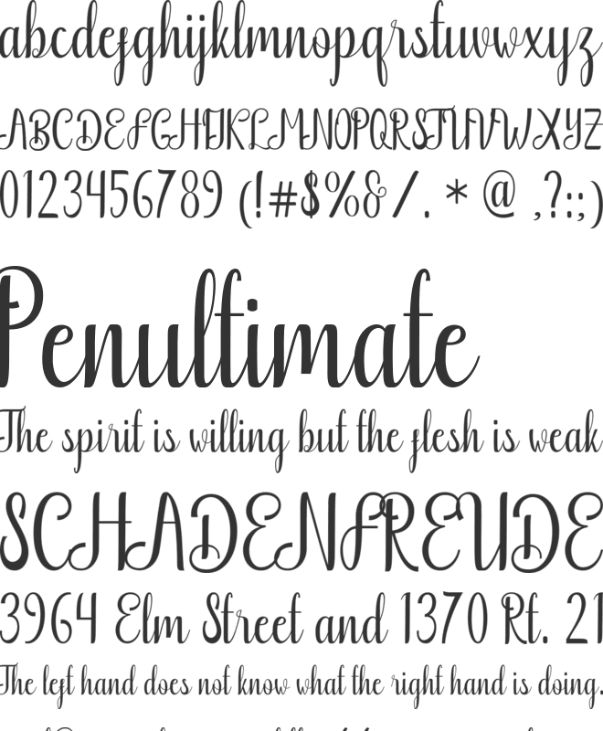Boutique Free font preview