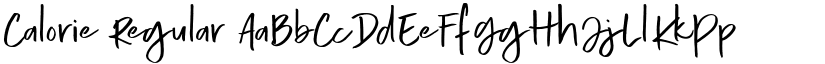 Calorie Regular font