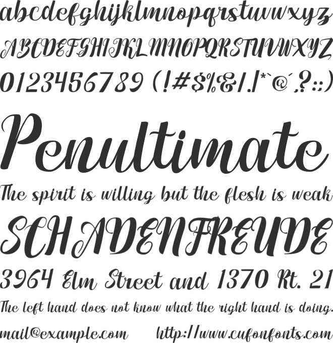 maumere font preview