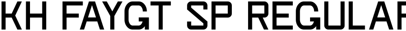 KH Faygt SP Regular font