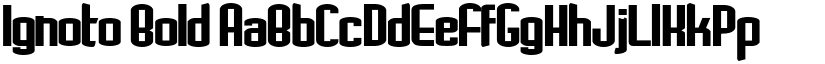 Ignoto Bold font