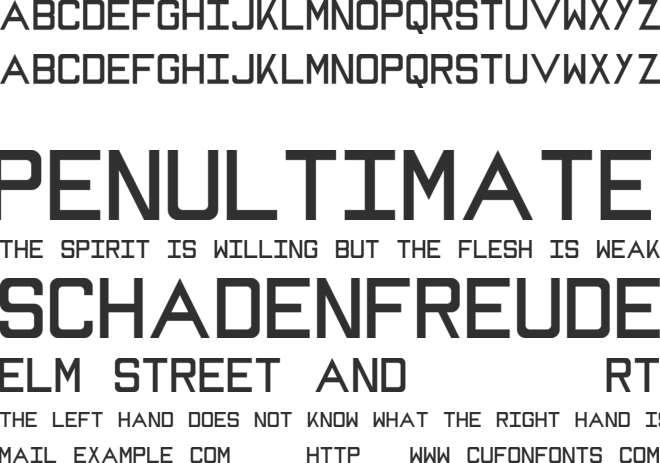 MIKE font preview