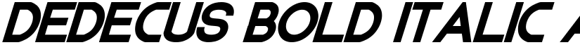 Dedecus Bold Italic font