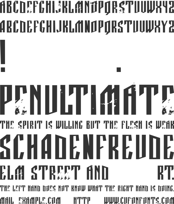 Manastirka font preview