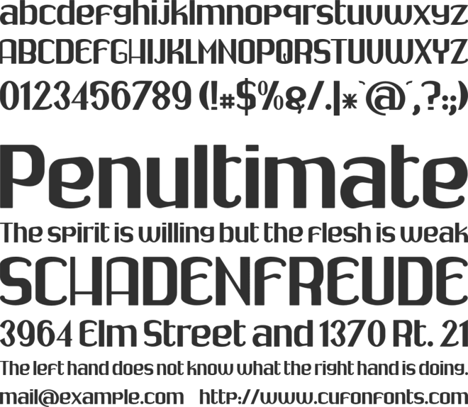 Drabe font preview