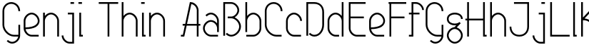 Genji Thin font