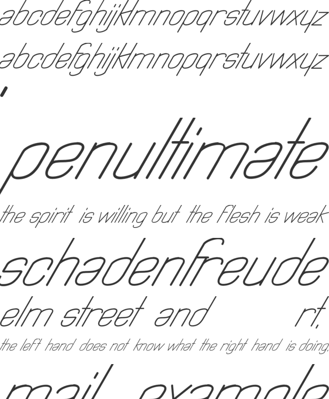 Astralia font preview