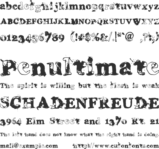 Grease Monkey font preview