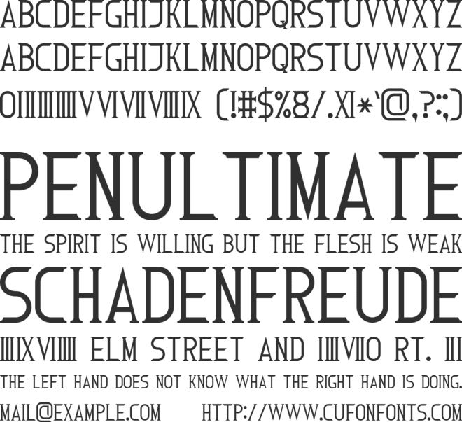 Roman Font 7 font preview