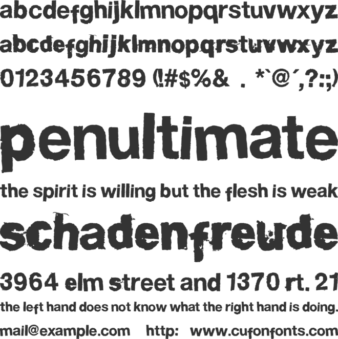 FD Helwoodica font preview
