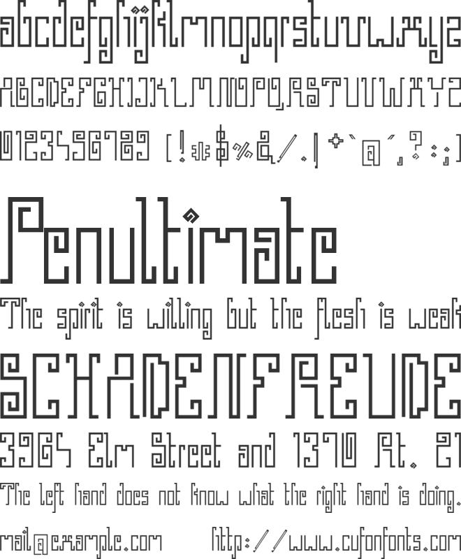 Greek Stone font preview