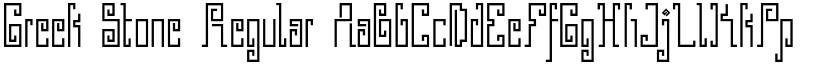 Greek Stone Regular font