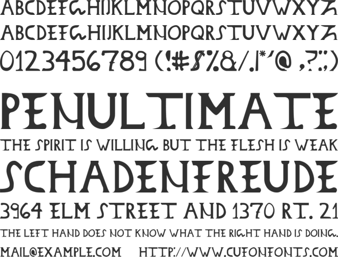 Dacian Donarium font preview