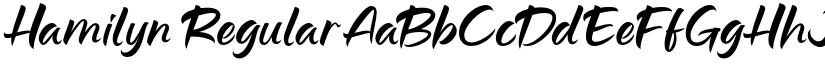 Hamilyn Regular font