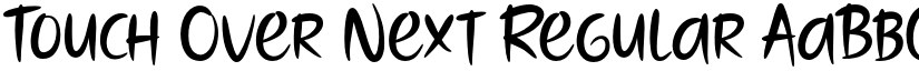Touch Over Next Regular font