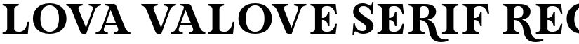 Lova Valove Serif Regular font