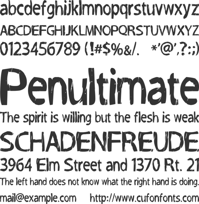 Grog-Binge font preview
