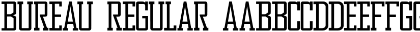 Bureau Regular font