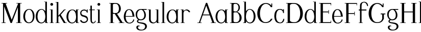 Modikasti Regular font
