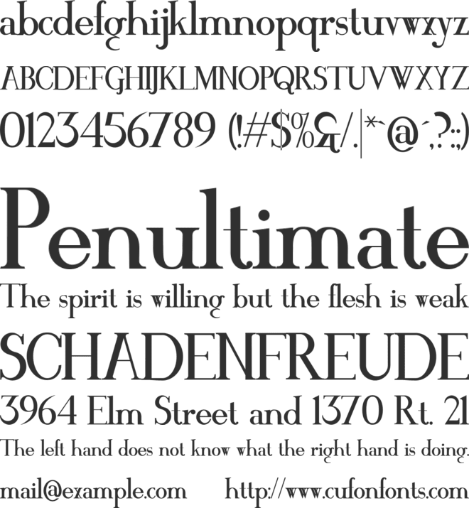 MAWNS Serif font preview