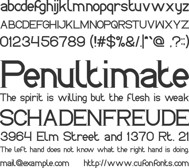 LIFE IS FINAL font preview