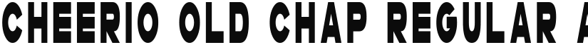 Cheerio Old Chap Regular font