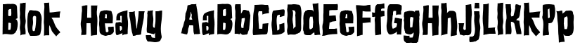 Blok Heavy font