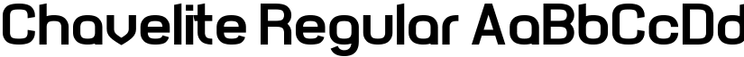 Chavelite Regular font