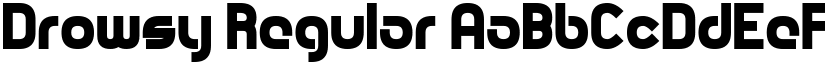 Drowsy Regular font